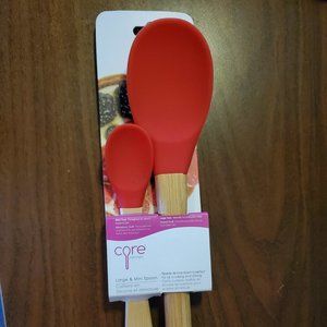 Core Kitchen Silicone Spoon Set (Red)